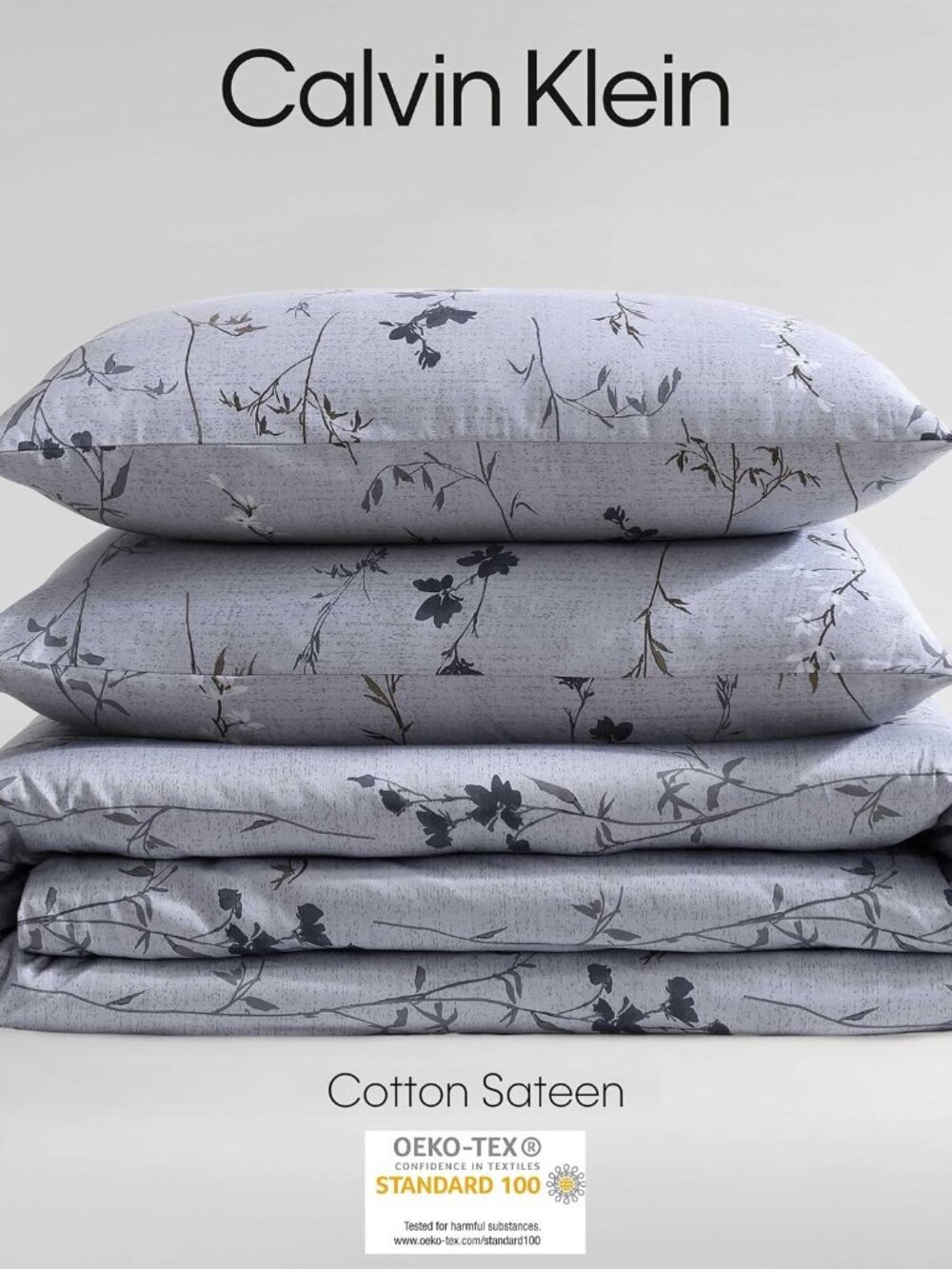 Calvin Klein Wildflower Queen Cotton Duvet Cover + 2 Shams